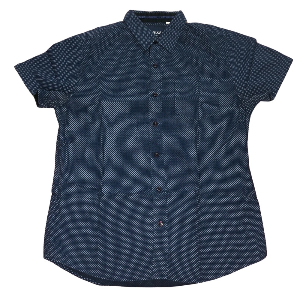 Guess Short Sleeve Button Up Shirt Size M